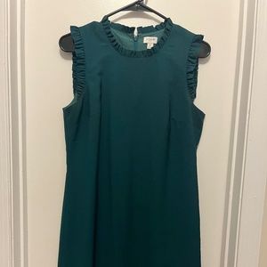 J. Crew Ruffle Neck Suit Dress